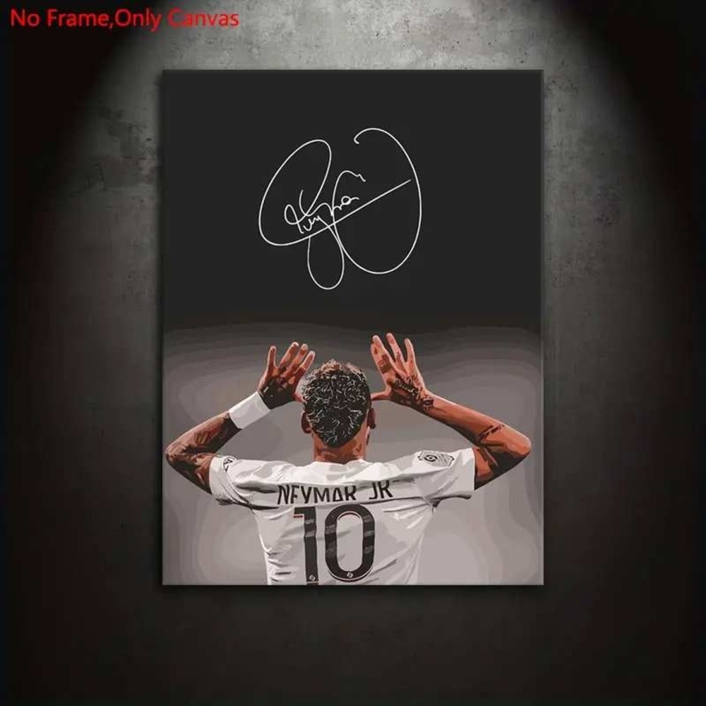 Neymar Jr Signature Graffiti Art Canvas Print Poster Frameless 20x28 Large